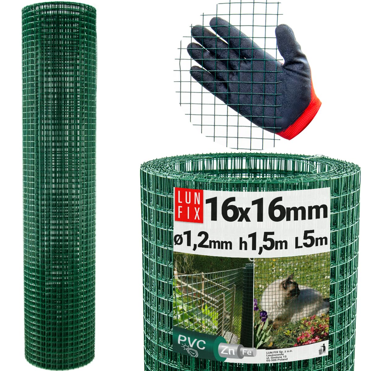 Grillage de protection anti-campagnols et taupes à mailles 16x16mm