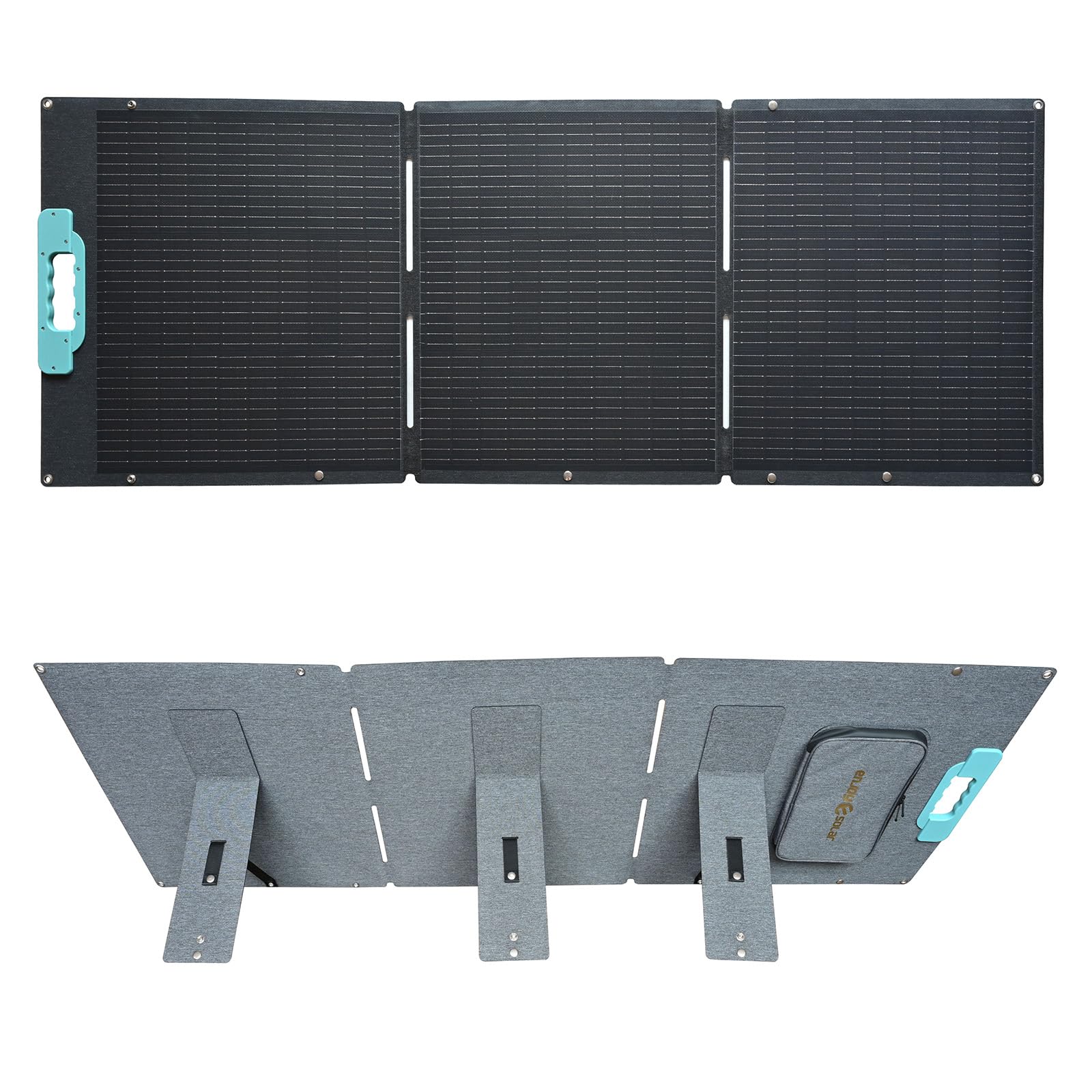 enjoy solar® panneau solaire pliable Helios 150W 12V, cellules photovoltaïques 182mm avec technologie 10 busbars – idéal pour camping-car, installations de balcon, abris de jardin, bateaux et camping