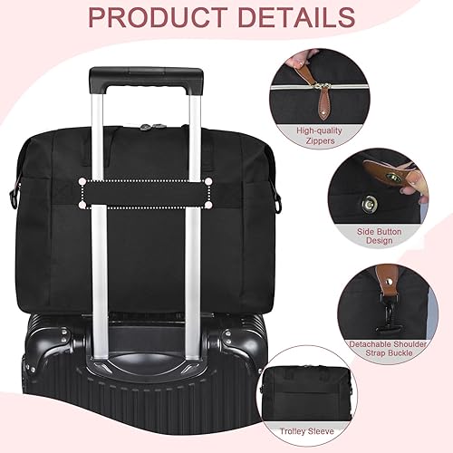 Miniatura 5 de Bolsa de pañales, bolsas de pañales para bebé con funda para chupete, correas de hombro, clips para cochecito, bolsa grande impermeable para mamá y