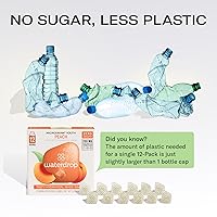 Vista 8 de Waterdrop - Cubos de hidratación con vitamina C, vitaminas B y electrolitos, paquete variado de electrolitos de 6 sabores, cubos potenciadores