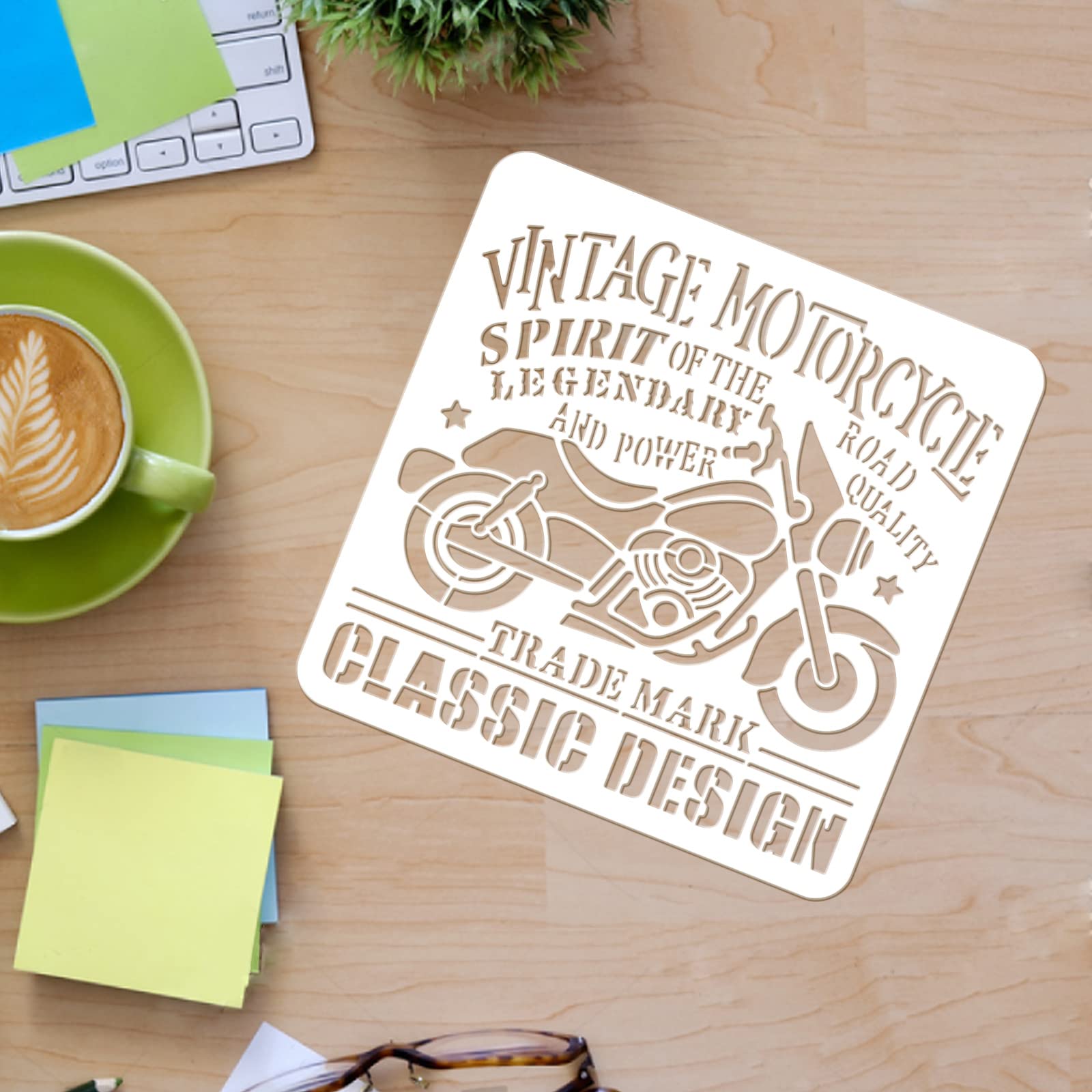 Amazon.co.jp: FINGERINSPIRE バイク描画用ペイントステンシル