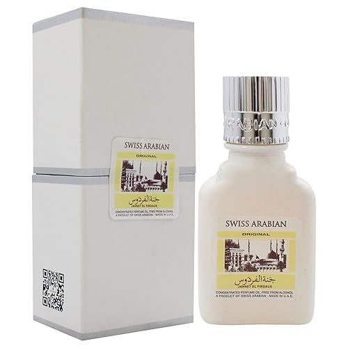Miniatura 3 de Swiss Arabian Jannet EL Firdaus White - Productos de lujo de Dubai - Aceite de perfume de larga duración unisex - Mezcla de albahaca, bergamota y
