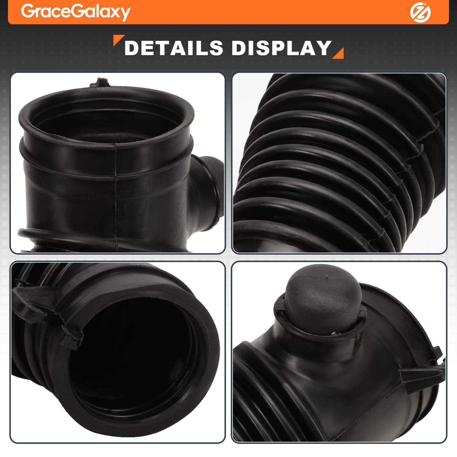 GraceGalaxy Tubo di aspirazione dell'aria per CR-V 2.2 Diesel 2010-2012 17228-RFW-G02 17228-RFW-G01, 17228RFWG01