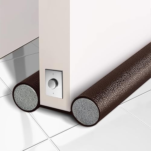 C CELAINER Tope de corrientes de aire para puerta, bloqueador de ruido debajo de la puerta, sellador a prueba de aire con luz de sonido para parte