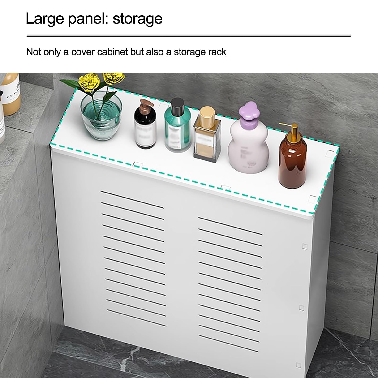 Generico Copritermosifone Decorativo per la casa - Armadio di Sicurezza ventilato per Soggiorno, Camera da Letto e corridoio, Facile da installare, Protegge i Tubi (60x70x20 cm/23,62x27,56x7,87 polli