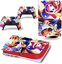 PS5 Console and DualSense Controller Skin Vinyl Sticker Decal Cover, Suitable for Playstation 5 Console and Controller, Durable, Scratch-Resistant, Disk Version (Sonic The Hedgehog[8850])