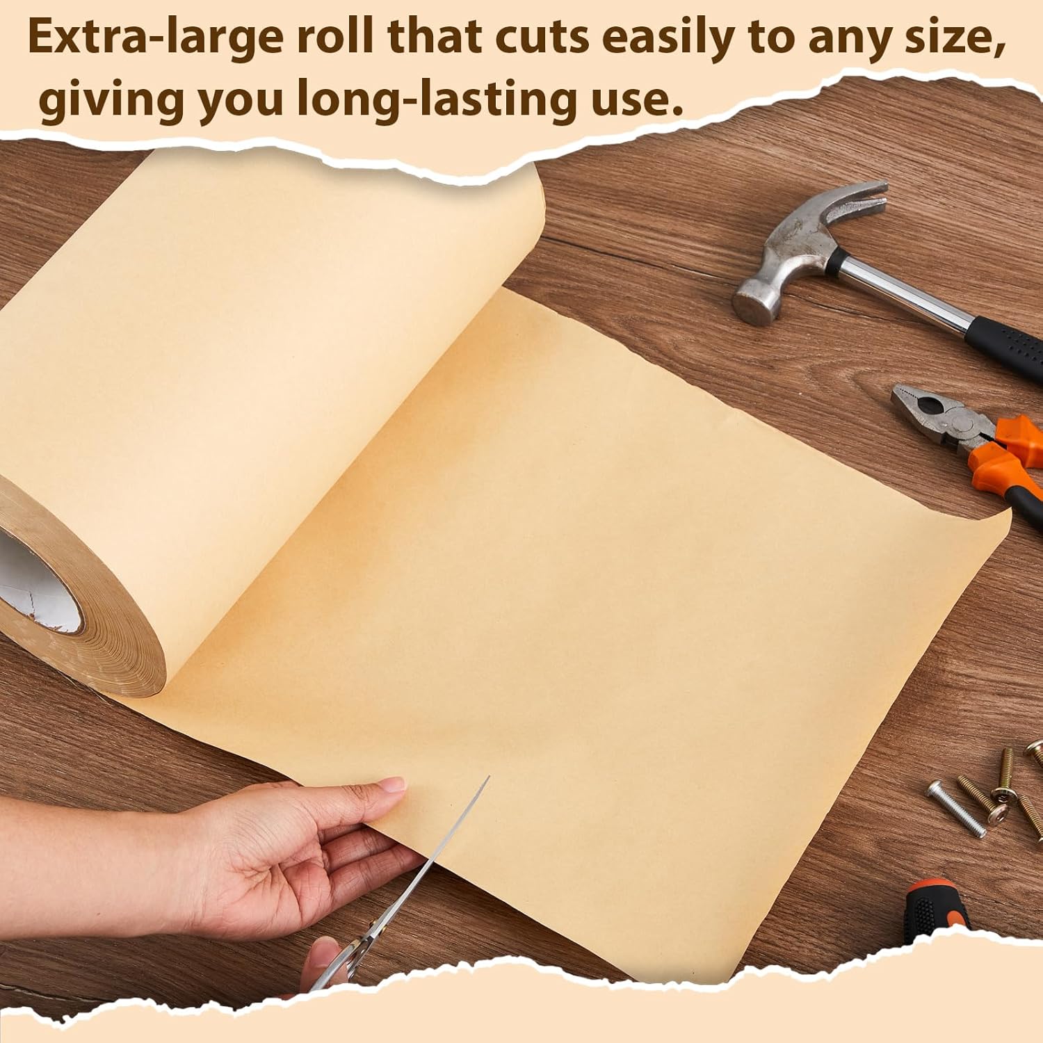 Anti Rust Vci Paper Roll 12" x 200 Yds 35# Gauge Protection for Ferrous Metal Parts Anti Corrosion Multi-Purpose for Automotive, Tools, Electronics, Knives Collectibles | No Oily Residue