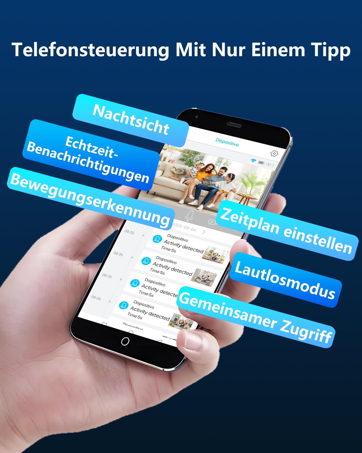Mini Kamera, Bextgoo 4K Mini Überwachungskamera Innen WLAN mit Überlegener Nachtsicht –Völlig Blendfrei, Ultra Niedriger Stromverbrauch, 50 Tage Betrieb, 30-Tage Cloud-Test + Lokaler Speicher, Schwarz
