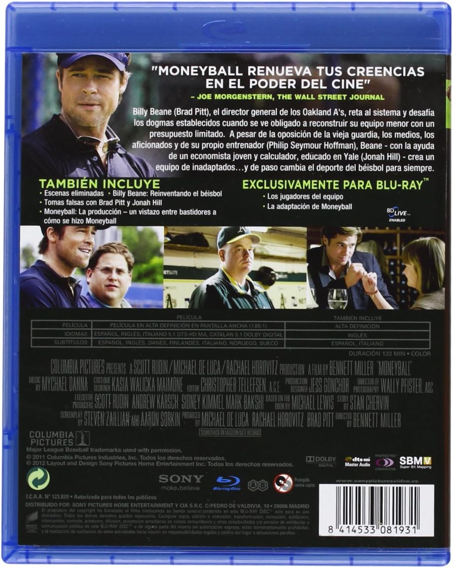 Amazon Co Jp Moneyball Rompiendo Las Reglas Dvd ブルーレイ