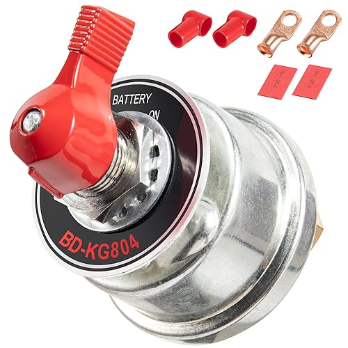 Interruptor de desconexión de batería de alta corriente 300A, interruptor maestro de corte de energía de batería 12-24V, aislador, interruptor de