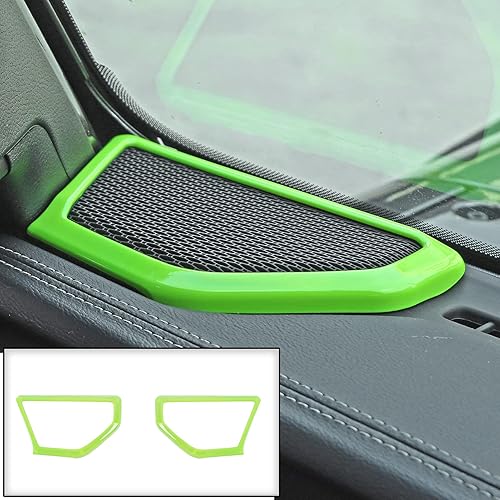 Miniatura 2 de JeCar A-Pillar - Cubierta decorativa para altavoz, accesorios interiores para Jeep Wrangler JL JLU Gladiator JT 2018-2024 2025+ (verde)