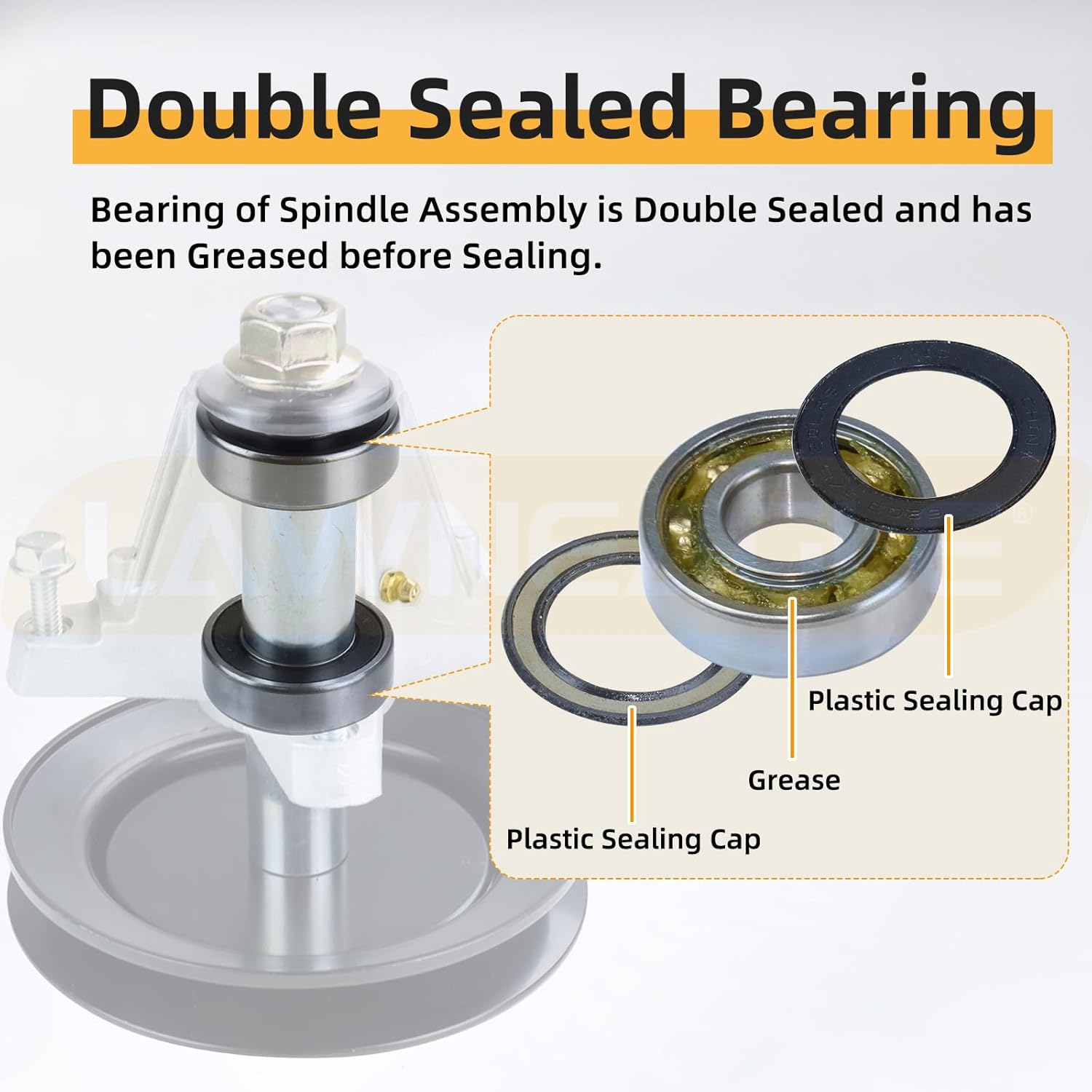 918-04822B Spindle Assembly Kit Replaces MTD 918-04822B, MTD 918-04822A Spindle Assembly, Cub Cadet 918-04822A 618-04822A Spindle for Craftsman LT2000 LT1500 Cub Cadet LTX 1040 Decks