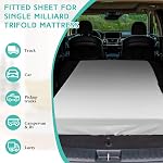 HunnmingRe 2-3 pouces Matelas Topper Cover (Only Cover) Memory Moam Protecteur Microfibre Memoric Mousse pour Latex Matelas gel Topper RV (Reine 80 x 60 De pouce, blanc)