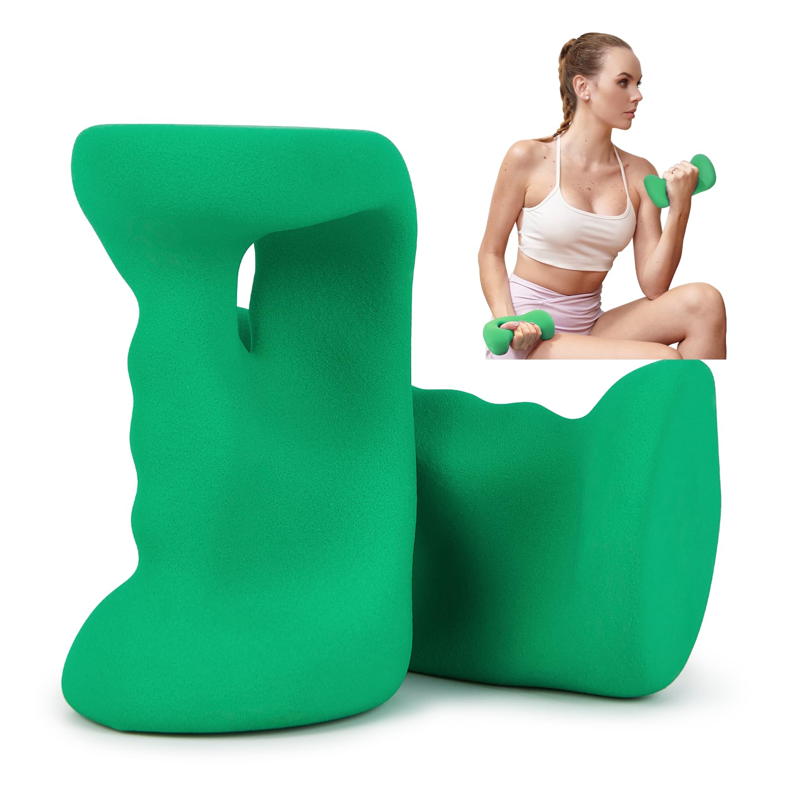 HXD-ERGO HXD-ERGO Ergonomic Dumbbells Weights Set-Hand Weights for Women at Home, Ear Dumbbells Weights for Pilates, Yoga, Jogging,Strength Training