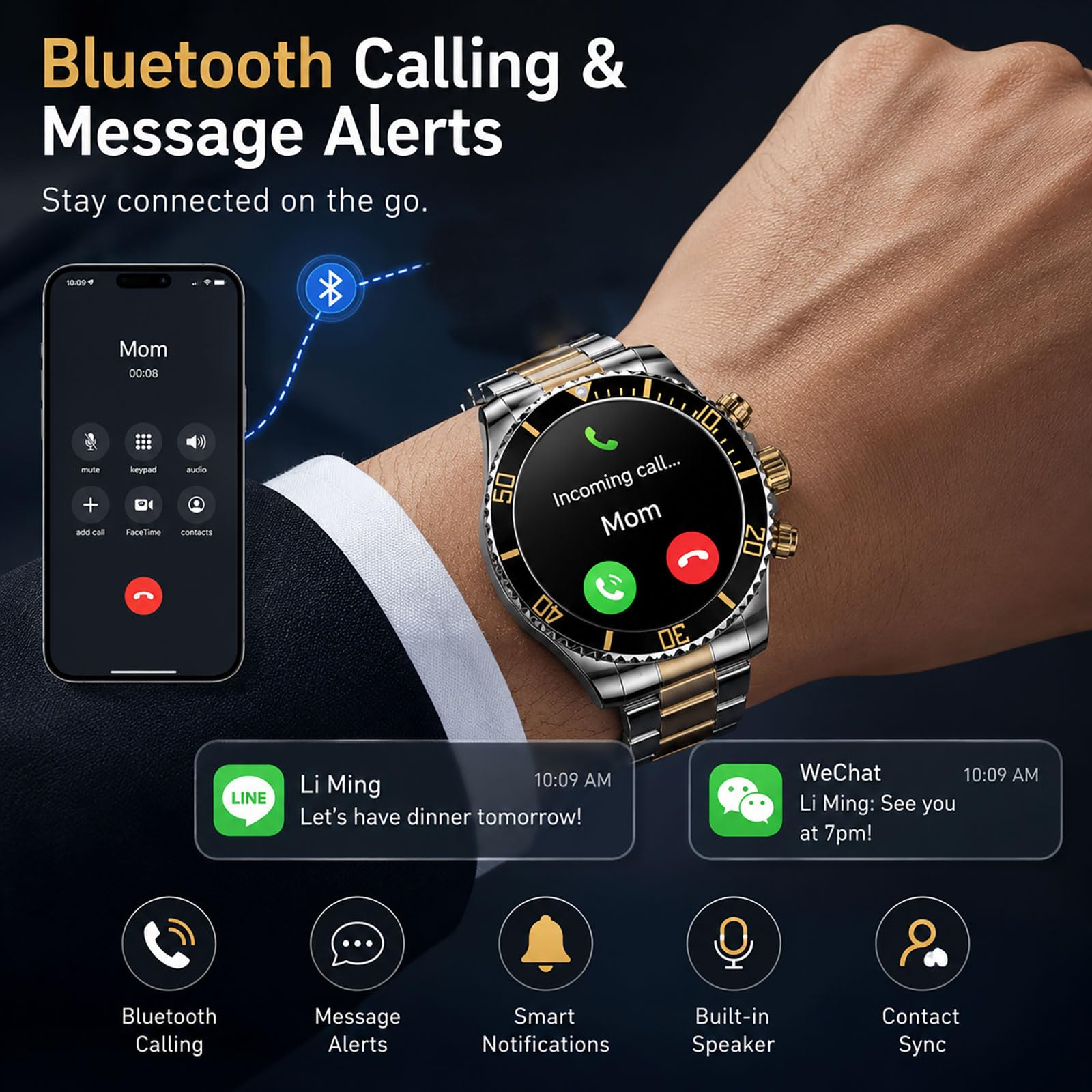 Amazon.com: findtime Smart Watch for Android Phones Answer Make