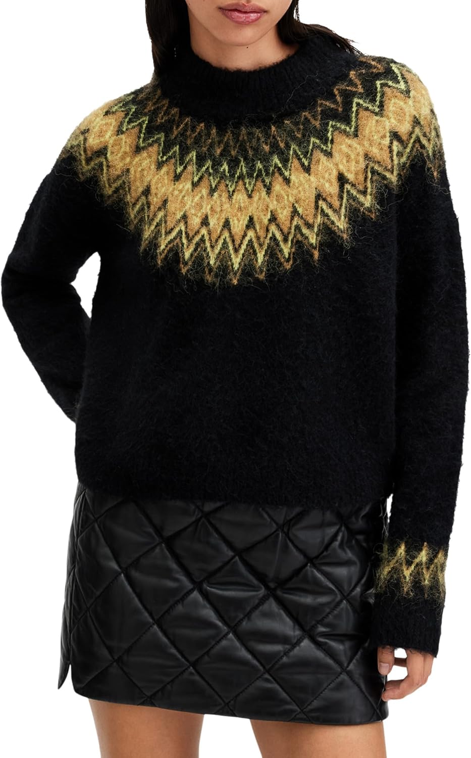 AllSaints Women's Clyde Funnel Neck