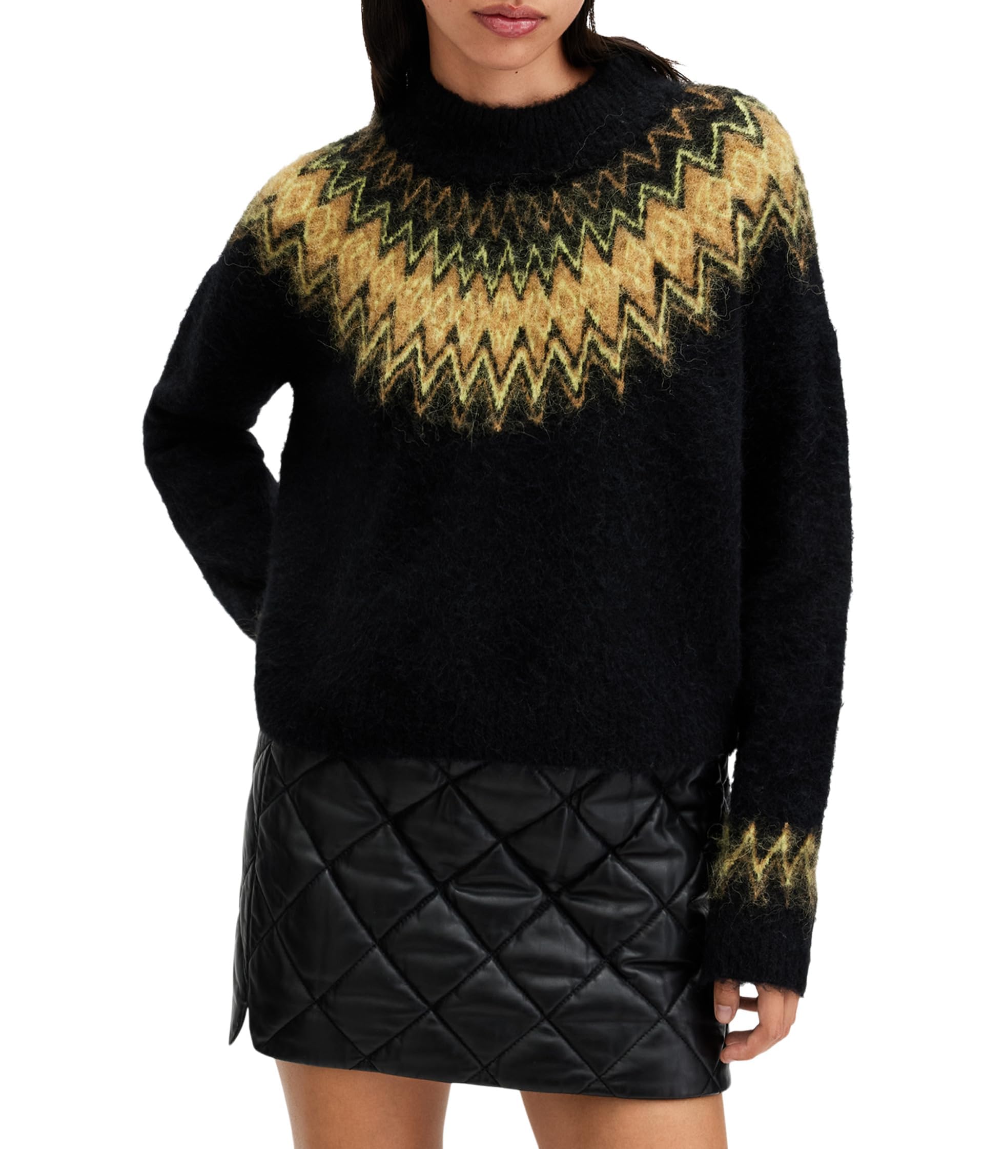 AllSaints Women's Clyde Funnel Neck