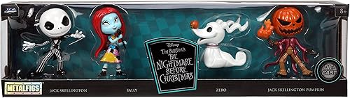 Miniatura 2 de Disney Nightmare Before Christmas - Paquete de 4 figuras fundidas a presión de 2.5 pulgadas