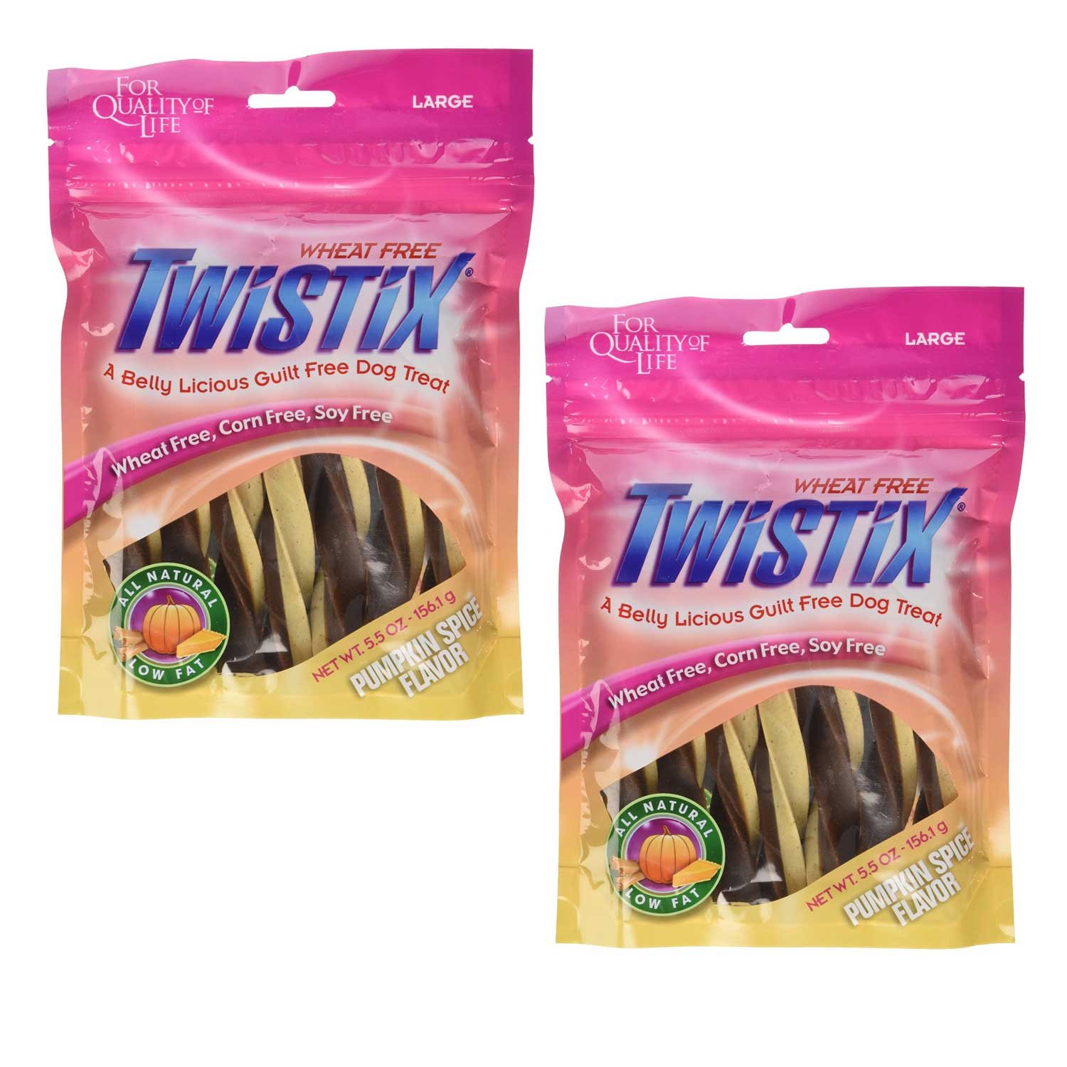Twistix Pumpkin Spice Dog Treats, Large, 156 gram (Pack of 2) (B01N6SQS5Q) Amazon Price History, Amazon Price Tracker