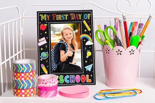 Miniatura 6 de WhatSign Marco preescolar para el primer día de 4 x 6 pulgadas, marco de fotos My First Day para niños, niñas, niños, regalos de regreso a la escuela