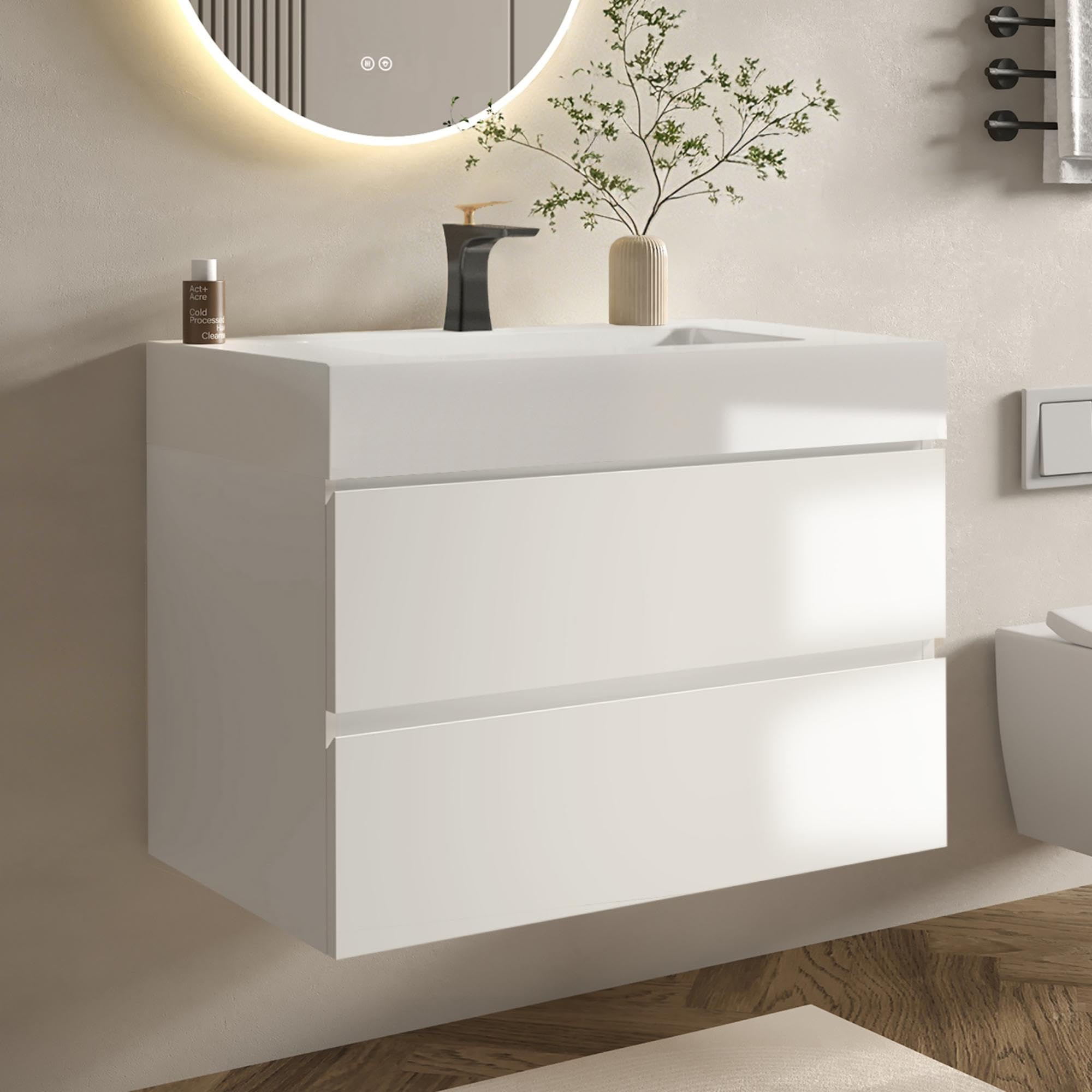 BLUHOUZZ Alice 30 Inch Modern Bathroom Vanity