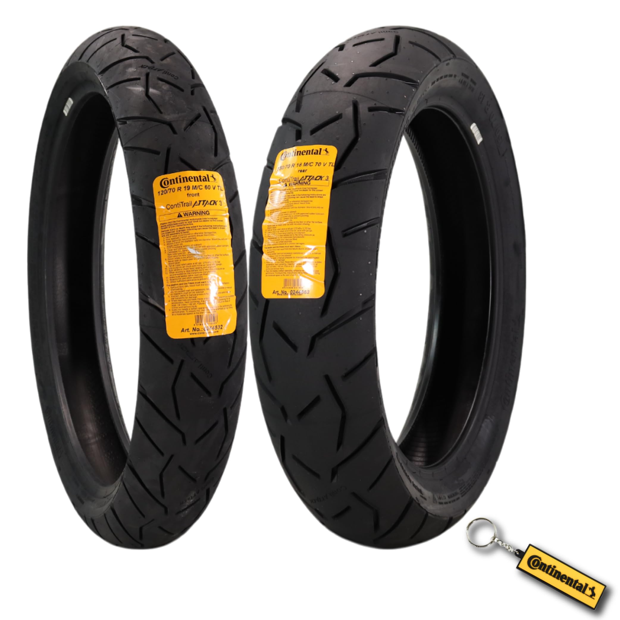 Continental ContiTrailAttack 3 Tour Motorcycle Tire 59V - High-Performance Grip, Enhanced Stability, and Quick Warm-Up (120/70 R19, 150/70 R17)