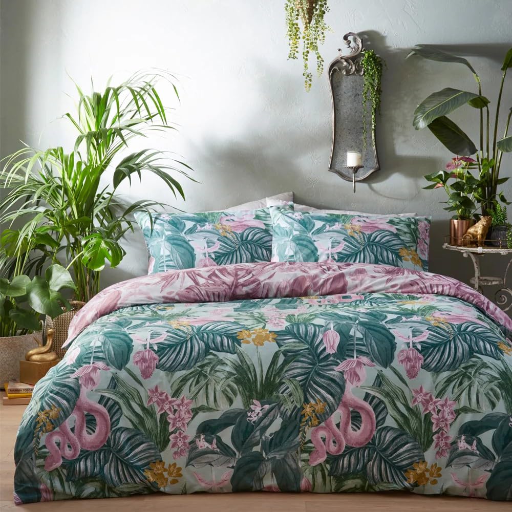 Floral Duvet Cover Set with Pillowcases Included