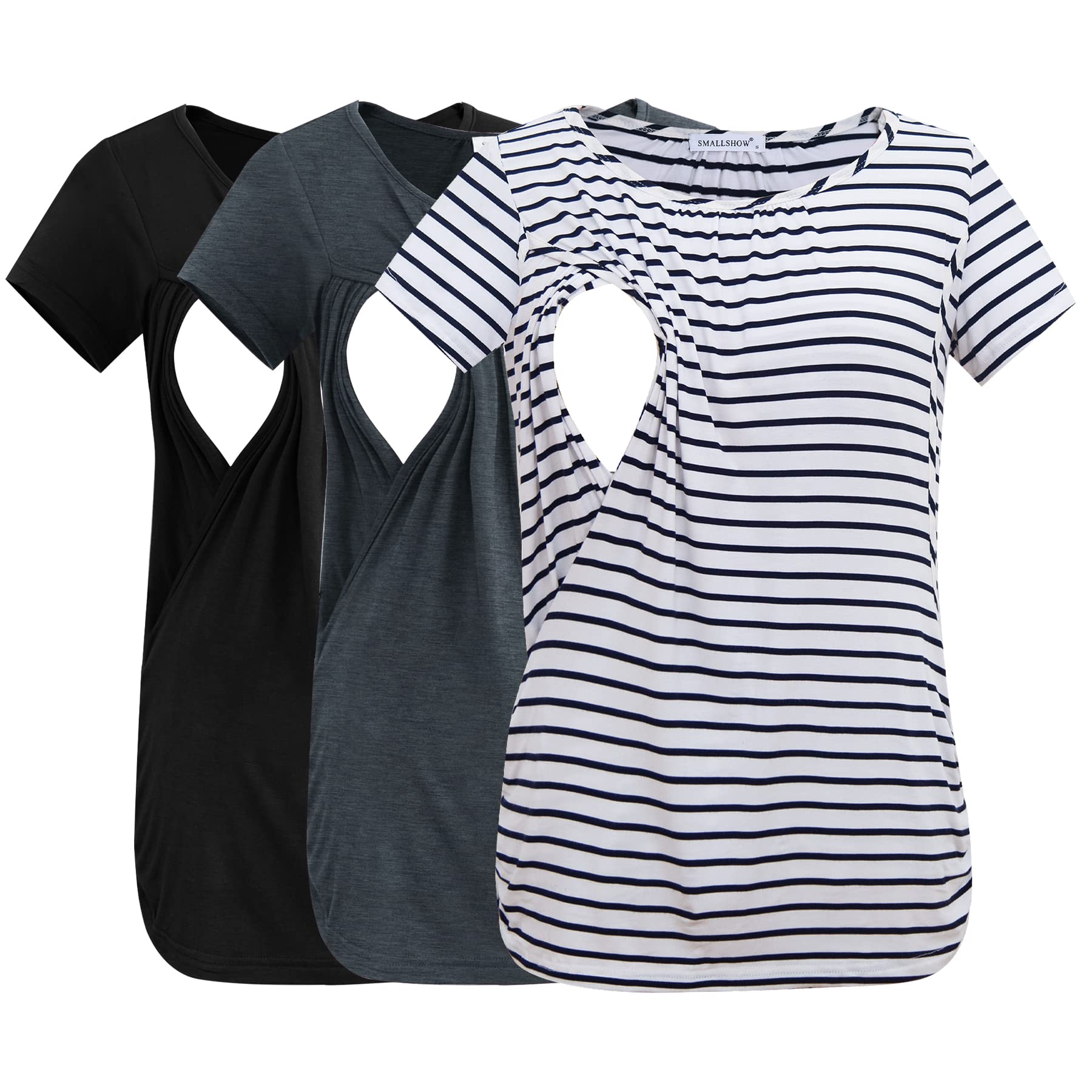 Smallshow Ruched Nursing 3-Pack