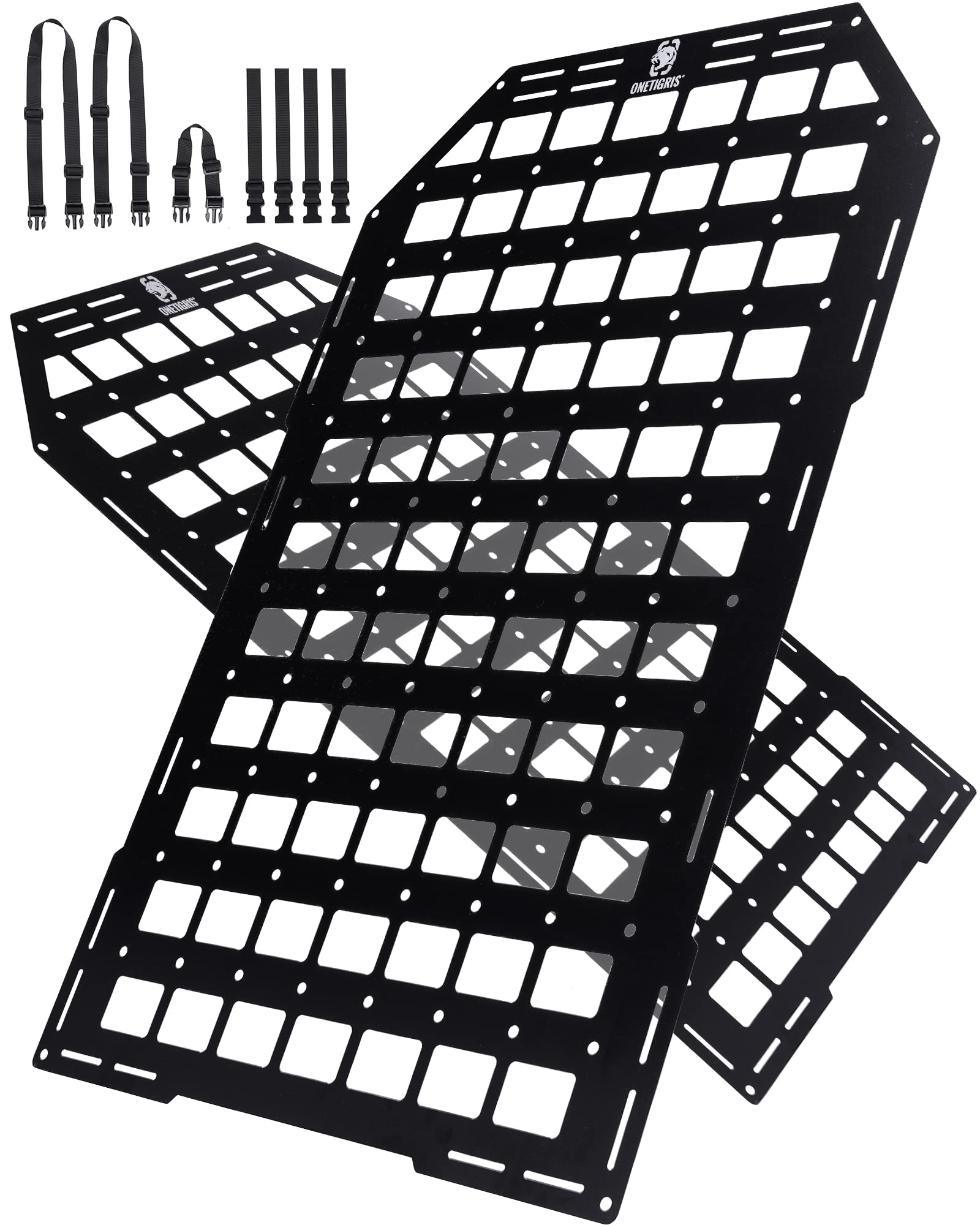 Amylove 23 X 14.25 Inches Tactical Seat Back Organizer Rigid MOLLE Panel Car Storage