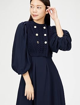 新品未使用 下札付 L.B CANDY STOCK シフォンワンピ 26000円 Amazon.co.jp: [セルフォード] ニットベスト付きシフォン