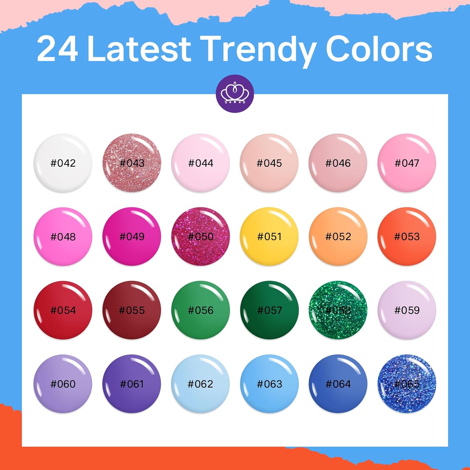 MIZHSE Quick Dry Nail Polish Set, 24 Colors Regular Nail Polish Non Gel, Air Dry Fast Neon Trendy Glitter Bulk Nail Lacquer Oil-based Long Lasting Fingernail Toe Home DIY Gift for Women - Image 2