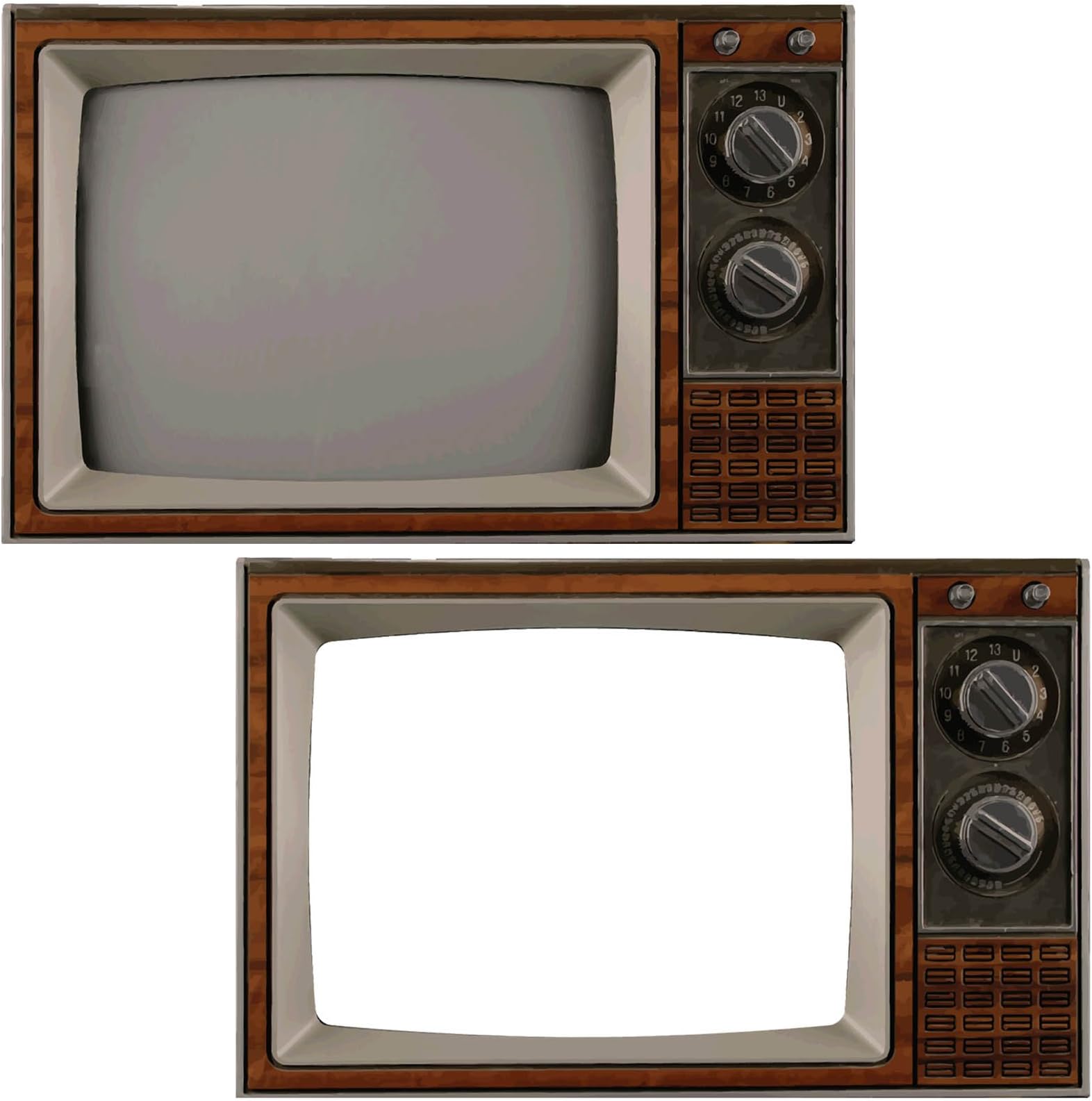 Retro Television Selfie Photo Frame Prop