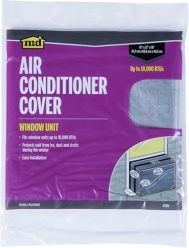 Miniatura 10 de M-D Building Products 87619 Cubierta de aire acondicionado de ventana de 20 x 28 pulgadas por 30 pulgadas, grande, color plateado