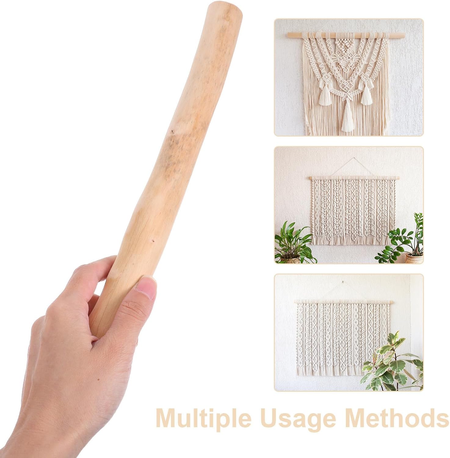 6pcs Irregular Wood Sticks for Crafts Rustic Natural Design
