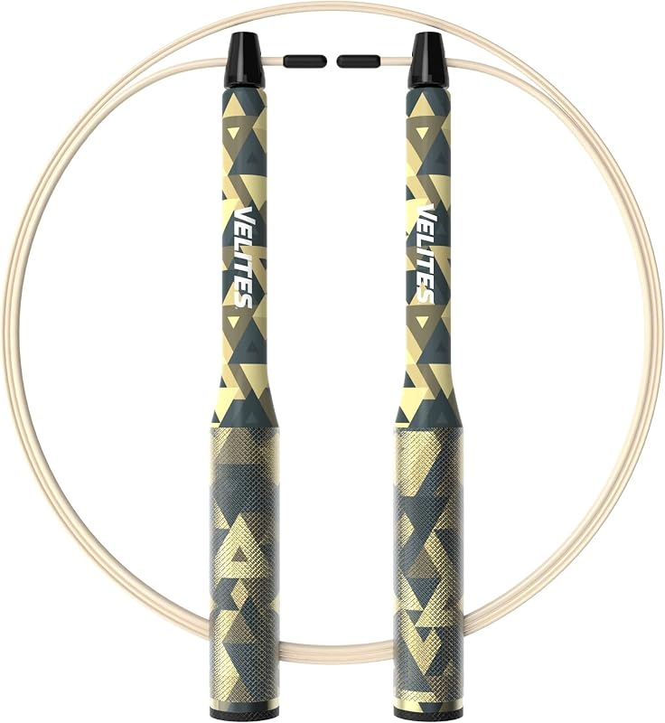 Skipping Rope for Crosstraining Fire 2.0 by Velites | Kamo Special Edition | Weighted Speed Rope For Double Unders [Weights Not Included]. Also for Fitness Boxing and MMA Fire 2.0 by Velites | Kamo Special Edition | Weighted Speed Rope For Double Unders [Weights Not Included]. Also for Fitness Boxing and MMA