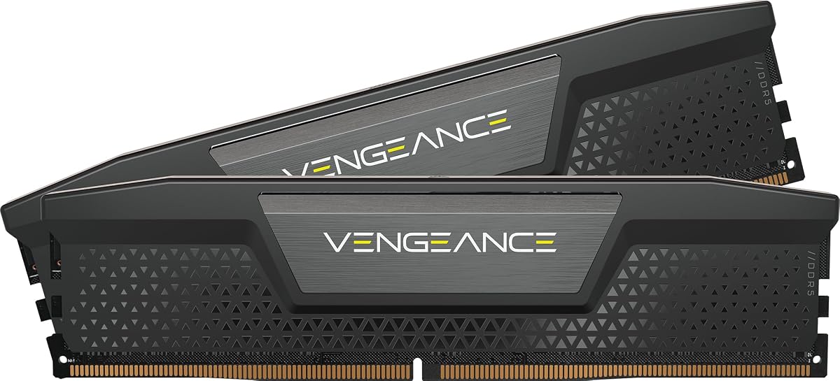 Vengeance DDR5 64 GB (2 x 32 GB) Hasta 6400 MHz Intel RAM | Memoria para juegos de escritorio, compatible con Intel XMP 3.0, CL42, negro, CMK64GX5M2B6400C42