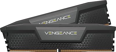 CORSAIR Vengeance DDR5 RAM 32GB (2x16GB) hasta 6000MHz CL36 Intel XMP 3.0 Memoria de Ordenador de Sobremesa – Negro (CMK32GX5M2E6000C36)