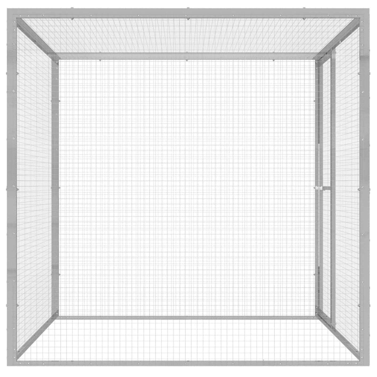IKAYAA Voladera Grande para Pájaros, Pajarera de Exterior, Voladera de Jardín, Pajareras Exterior en Jardin - 1,5 x 1,5 x 1,5 m