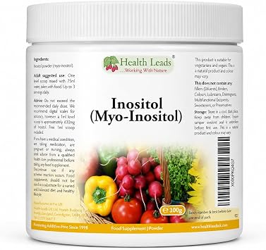 Myo-Inositol Powder 300g | Pure Vitamin B8 | Health Leads
