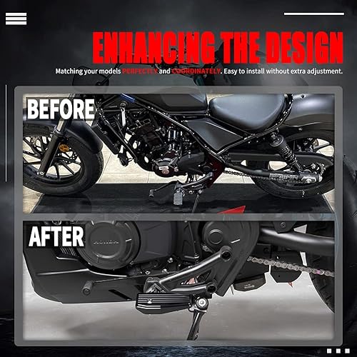 Miniatura 6 de Estriberas anchas para motocicleta, reposapiés de aluminio, extensión para H-onda REBEL CMX500 CMX300 CMX 500 300 2017-2024 2018 2019 2020 2021 2022