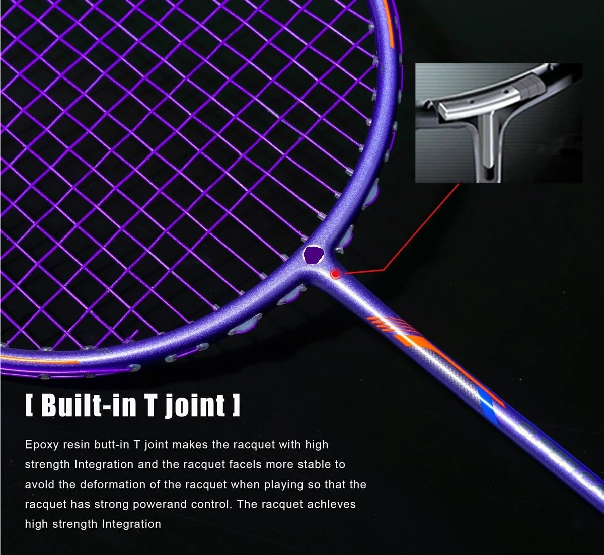 Badminton Set Racchetta da Badminton Ultraleggera con Arco e Freccia, Forza di trazione 13 kg, Sport all'Aria Aperta, Fibra Carbonio + Titanio(2PCS Black Bagged)