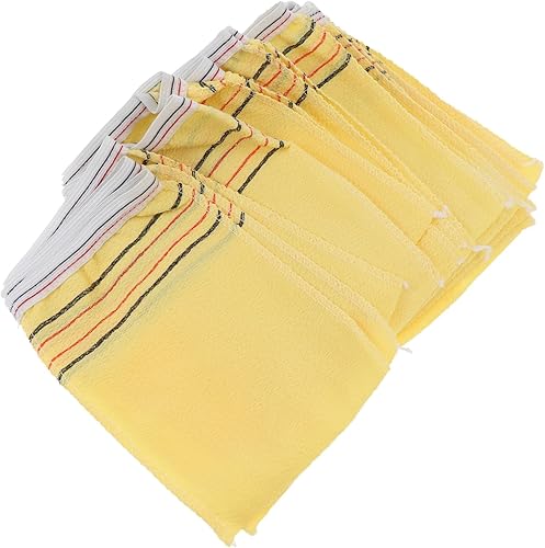 FRCOLOR Juego de guantes exfoliantes, guantes de baño de exfoliación profunda, exfoliante corporal, suave para la piel, pulsera elástica, uso diario