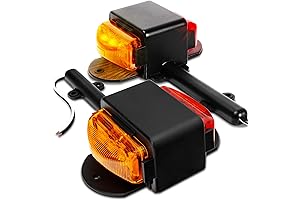 TRUE MODS - Flush Mount LED Trailer Tail Lights, Amber & Red