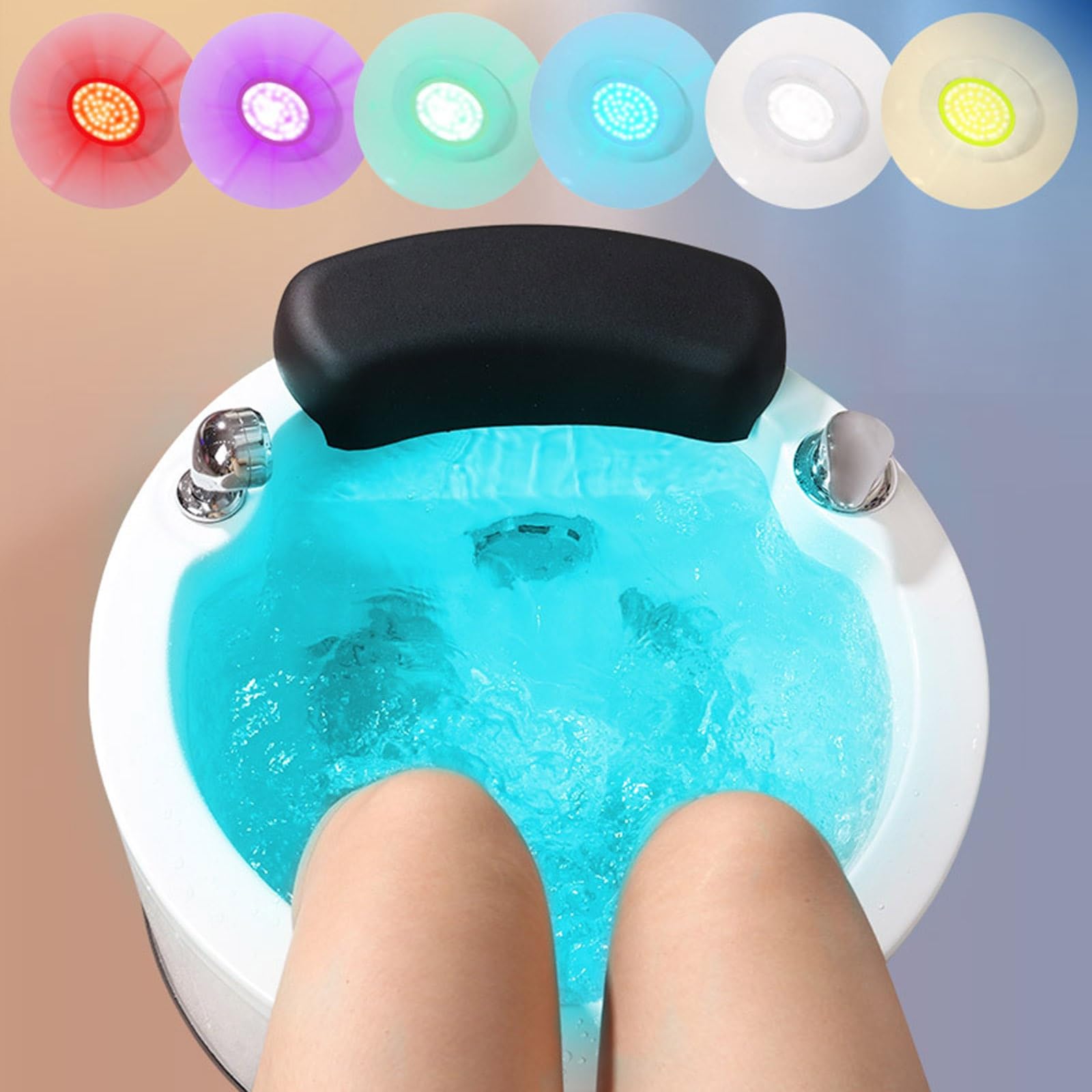 Massage-Fußbad, Pediküre-Fußbad, Pediküre-Fußstütze, Acryl-Pediküre-Waschbecken, Tiefes Fußbad, Spa Mit Massage, Stressabbau Für Müdigkeit Und Müde Füße