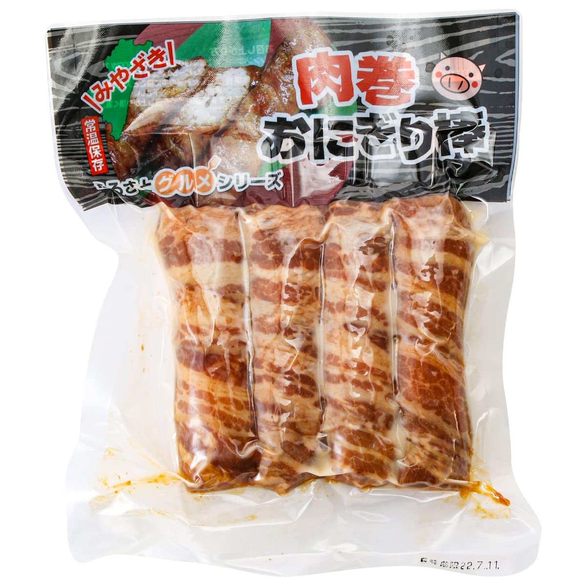 Amazon | 宮崎エヌフーズ 肉巻おにぎり棒 1袋(50g×4本入)×3 | 宮崎  