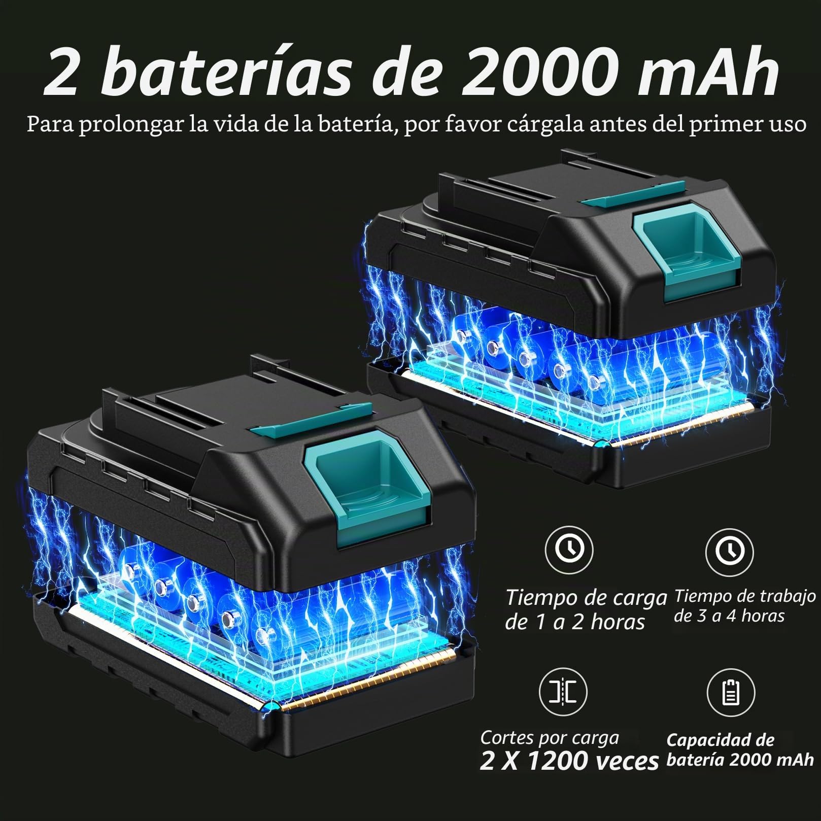 Tijeras de Podar Eléctricas con 2 Baterías 21V 2000mAh, Motor Sin Escobillas, Pantalla LCD y Acero SK5, Capacidad de Corte 30mm, Tijeras de Jardín Profesionales para Podar Ramas y Árboles