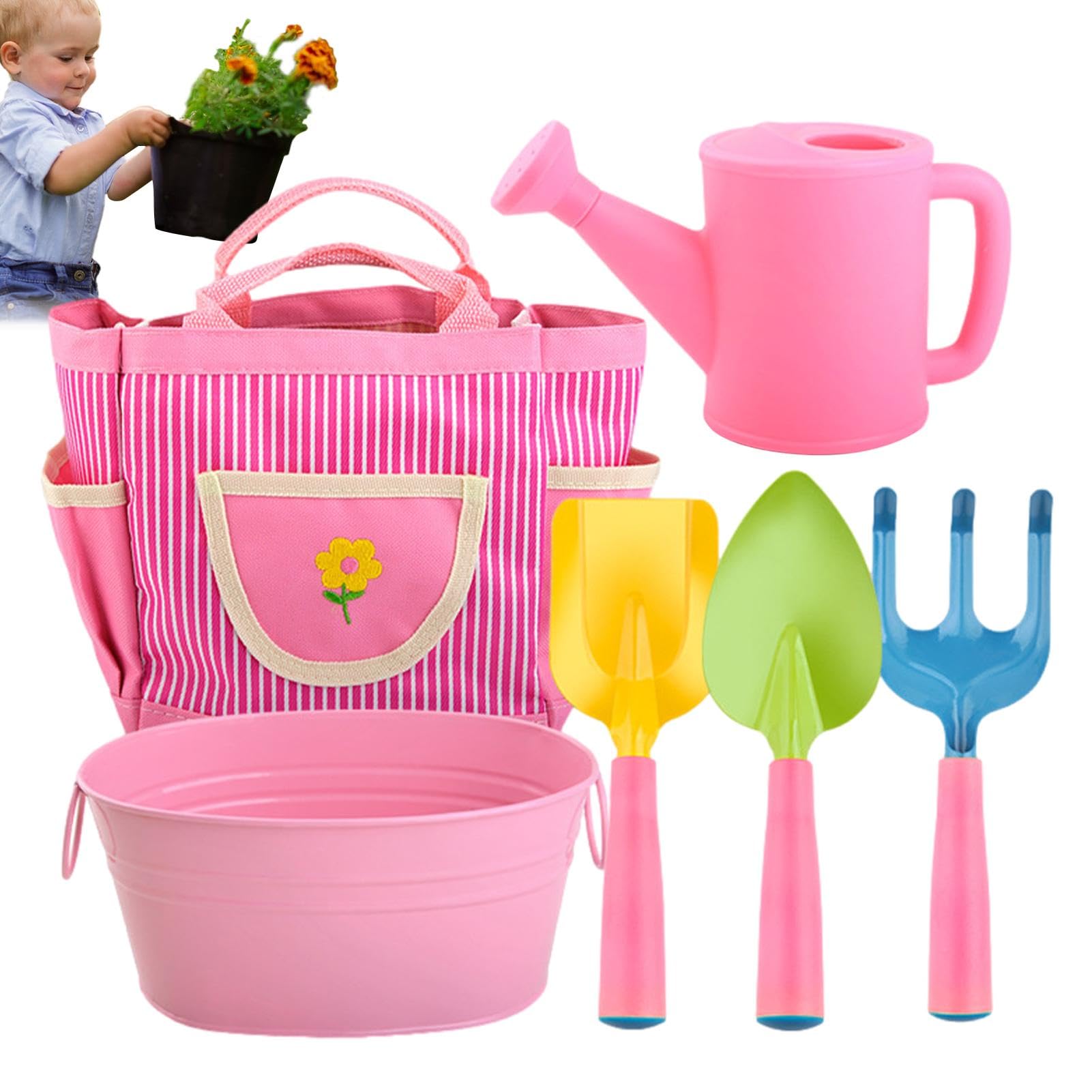 Ensemble d'outils de jardin pour tout-petit idéal pour s'amuser dans le potager en famille