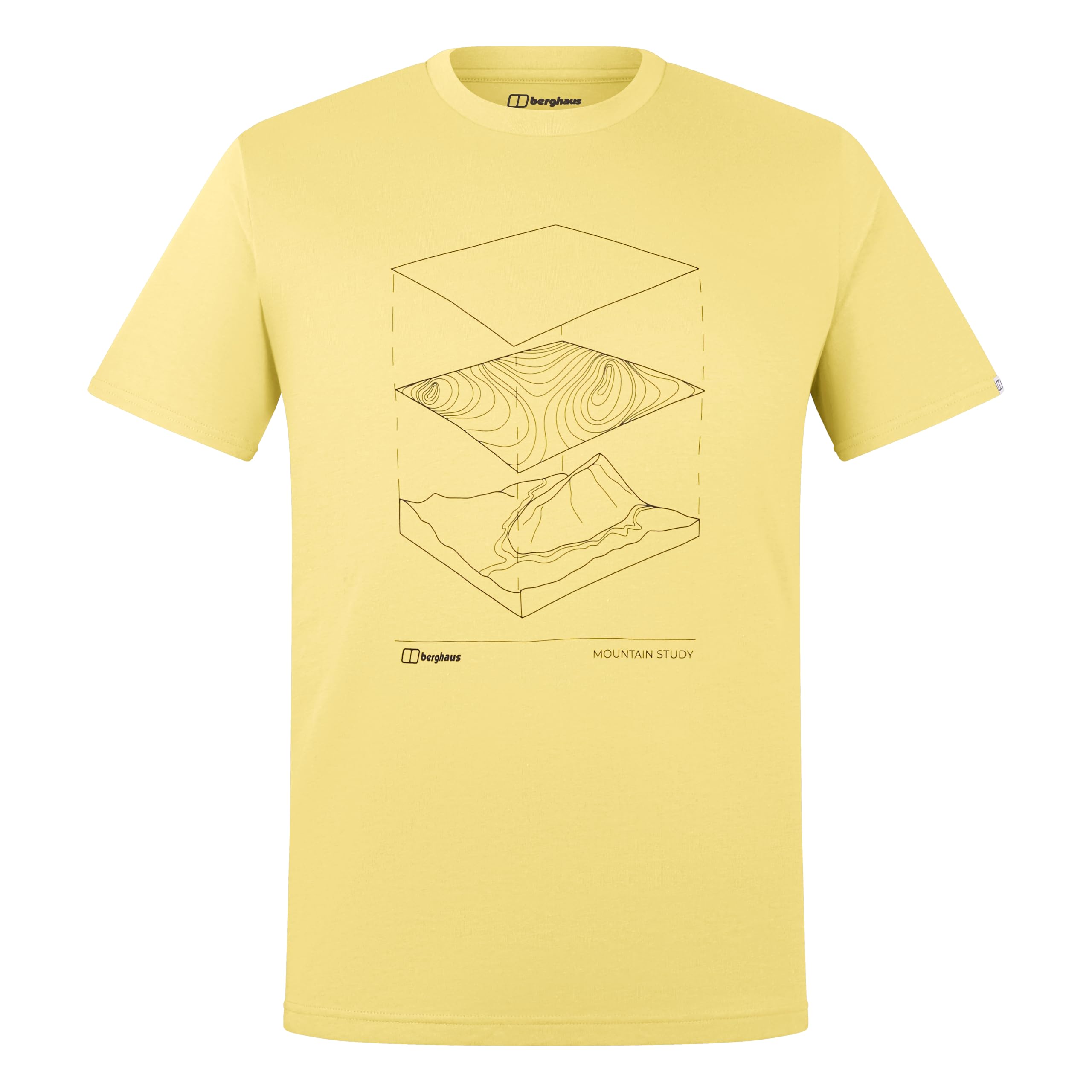 Berghaus Men's Everyday Elements T-Shirt | 100% Cotton Non-Technical T-Shirt, Oilseed, 3XL