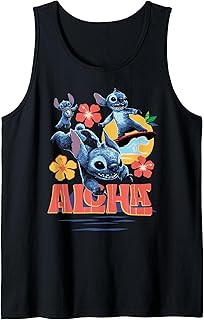 Lilo & Stitch Live-Action Movie Tropical Aloha Stitch Camiseta sin Mangas