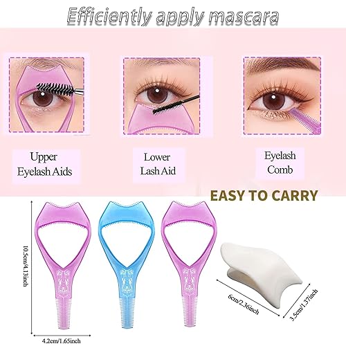 Miniatura 2 de Herramienta aplicadora de pestañas postizas 3 en 1, herramienta de maquillaje esencial para principiantes, aplicador de pestañas superior e